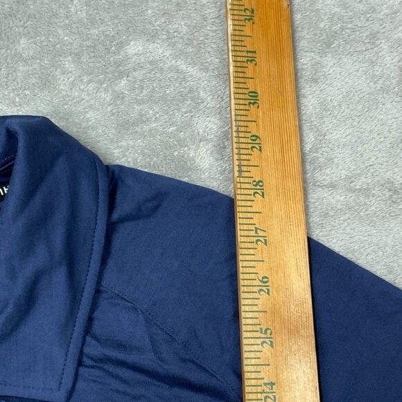 Hurley Mens Polo Shirt Large Navy Blue 88% Polyester Stretch Fabric 6838 - Picture 4 of 7